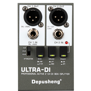 得普声吉他DI盒子乐器贝斯阻抗变换器有源平衡效果器模块演出录音