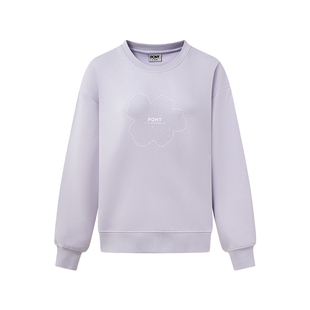 【明星推荐】PONY男女圆领套衫冬季新款双面布卫衣亲肤舒适时尚