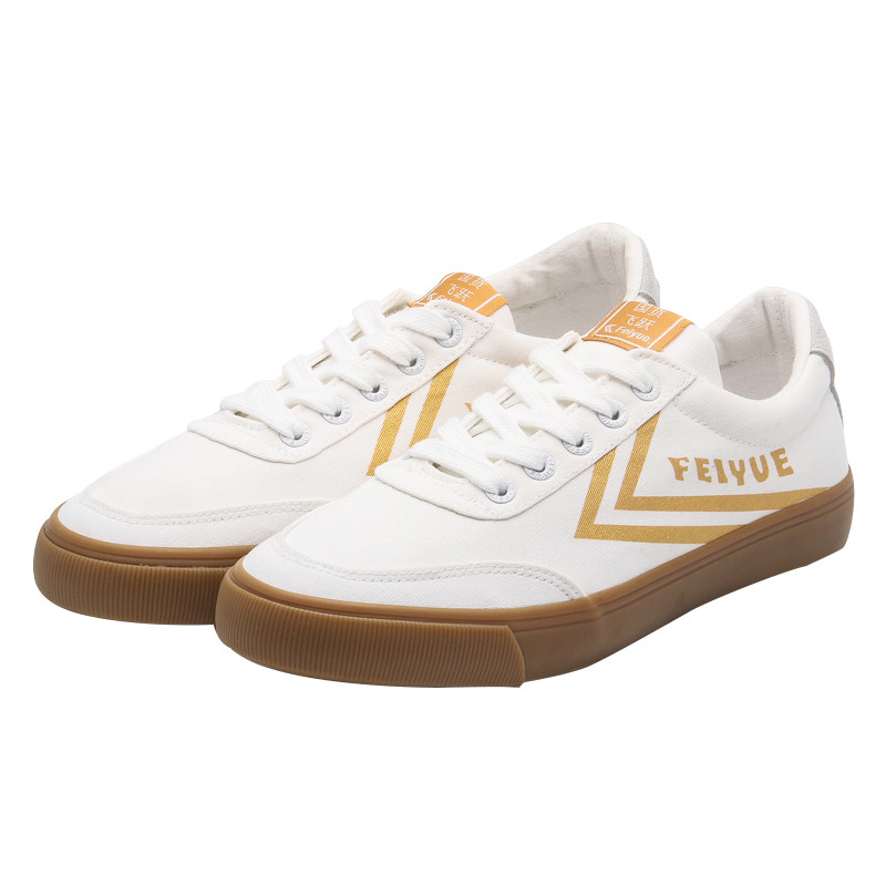 feiyue/飞跃硫化小白鞋低帮情侣帆布鞋男女款休闲鞋ins超火的鞋子