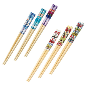 日本正品儿童卡通竹筷子Skater冰雪奇缘公主汽车汪汪队防滑16.5cm