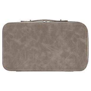 高档皮盒户外旅行茶具包装盒空礼盒化妆品大容量收纳盒便携包定制