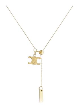 Robelo设计 凯旋门CELI可抽拉项链女 轻奢小众锁骨链 CC necklace