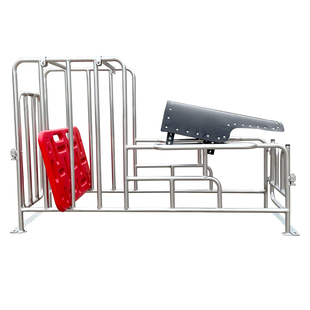 母猪配种架升降款母猪配种架热镀锌管耐腐蚀配种驯猪采精配猪架子