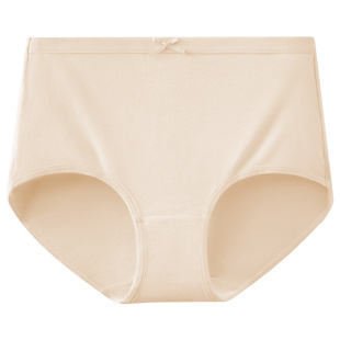 菇娘家纯棉内裤女10A级抗菌无痕透气大码女士女生新款高腰三角裤