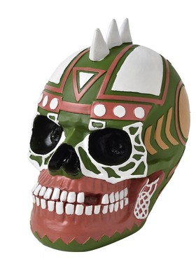 朋克风万圣节仿真骷髅头装饰摆件