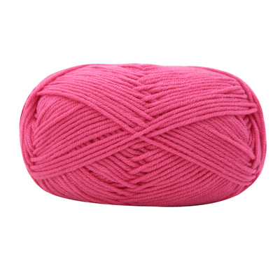 三利4股精梳牛奶棉毛线帽子围巾