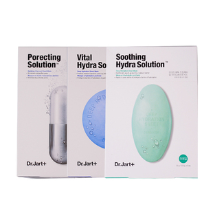 韩国蒂佳婷Dr.Jart药丸面膜蓝绿银灰色泡补水保湿敏感孕妇可用5片