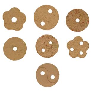 艾饼圆形5.0艾灸养生馆熏艾仪梅花心形揉腹仪2.5厘米双孔艾绒饼