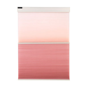 免打孔外置锂电池电动日夜帘蜂巢帘风琴帘全遮光卧室窗帘