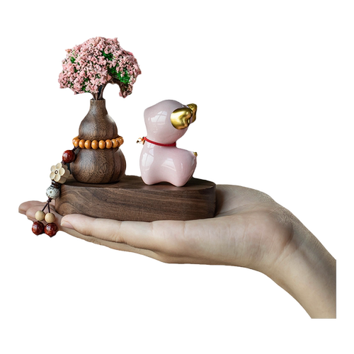 一路平安汽车摆件网红新款饰品创意高档车载香薰中控台装饰品摆件