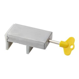 窗户锁扣铝合金卡扣固定限位器纱窗门窗推拉儿童防护神器安全卡位