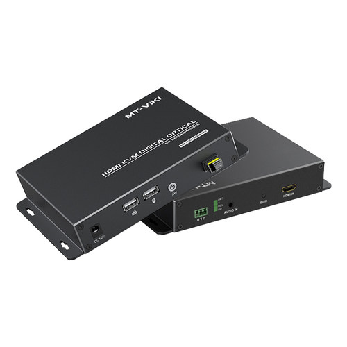 迈拓维矩 MT-GD01HM KVM光端机hdmi带usb键盘鼠标同时传输20公里无压缩远程开关机独立音频单模LC光纤延长器