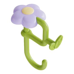 ins风可爱花朵挂钩书桌办公室桌边挂书包钩子卡夹式女生学生挂包