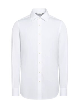 Suitsupply白色棉正装衬衫