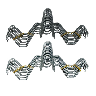 养殖温室大棚配件带孔引线簧八字簧加厚压膜线固定钩防风卡槽绳勾