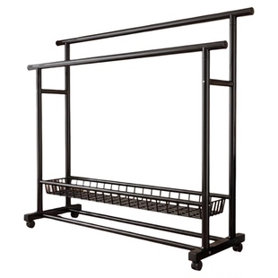 简易衣帽架落地家用卧室加粗挂衣架挂杆室内阳台晾衣架宿舍收纳架