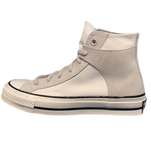 匡威CONVERSE 1970s米白麂皮拼接白色帆布鞋女鞋高帮男鞋A01780C