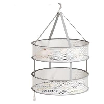 带围栏加厚晾晒网兜晒衣篮