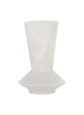 现代新中式天然大理石花器摆件