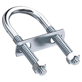 带螺母挡板套装镀锌碳钢U型螺栓螺丝U形卡U型管卡管夹固定卡扣骑