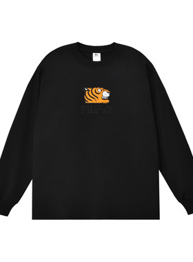 SOULGOODS 虎头LOGO印花长袖T-Shirt纯棉秋冬新品25FW
