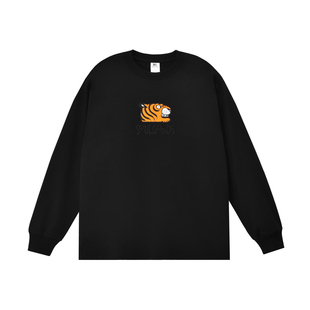 SOULGOODS 虎头LOGO印花长袖T-Shirt纯棉秋冬新品25FW