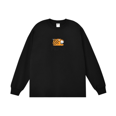 SOULGOODS 虎头LOGO印花长袖T-Shirt纯棉秋冬新品25FW