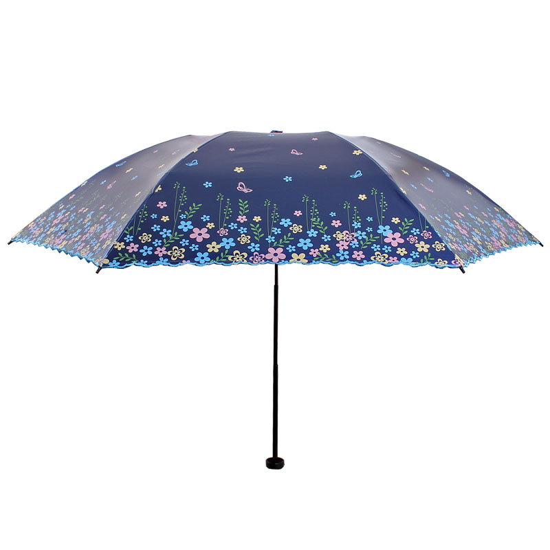 宏达二折紫外线晴雨两用花瓣伞