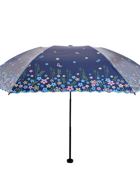 宏达二折紫外线晴雨两用花瓣伞
