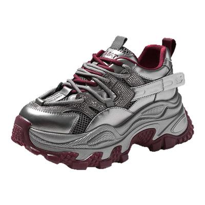 星期六银色厚底老爹鞋女款运动鞋