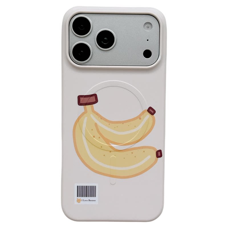 MoreRex ins风立体苹果香蕉磁吸支架适用苹果17手机壳iphone16promax新款17pro菲林14防摔保护套13创意15女款