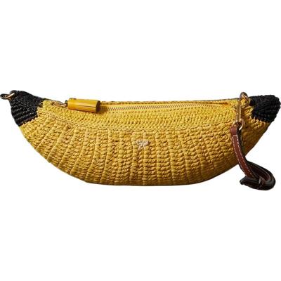 【新年礼物】Anya Hindmarch 女拉菲草编织包单肩包