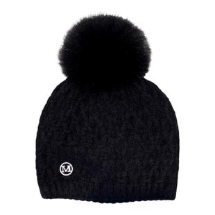 法国M标狐狸毛球帽女秋冬季百搭保暖羊毛针织毛线帽男潮柔软防风