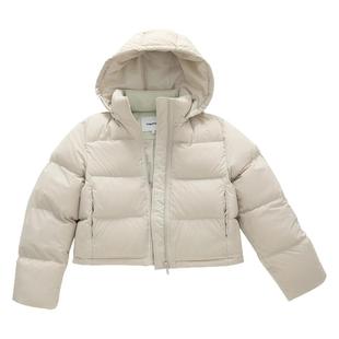 CLIMAX VISION优质鲜绒/云朵零压感可拆卸保暖连帽短款泡芙羽绒服