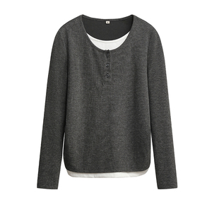 婧麒孕妇装套装春季新款慵懒假两件上衣裤子加绒春装洋气高级春装