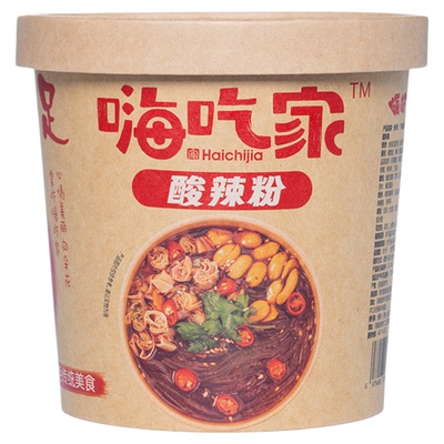 顺心嗨吃家经典版酸辣粉136g*6桶装方便夜宵红薯粉条方便粉丝夜宵