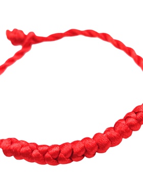 本命年红绳手链男女款编织红绳可拉伸调节新中式金刚结中国红手绳