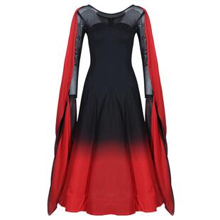 朵俏摩登舞裙连衣裙新款舞裙国标舞大摆裙交谊舞高端演出服比赛裙