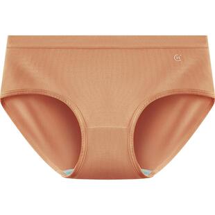 红豆女士内裤纯棉抗菌裆中腰女生磨毛暖感裤头三角裤无痕简约短裤