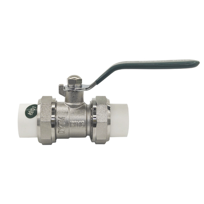 盾运PPR双活接铜球阀门