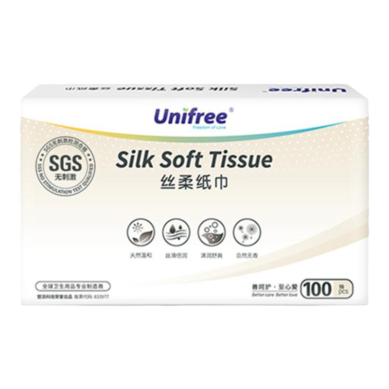 unifree宝宝专用纸巾100抽40包