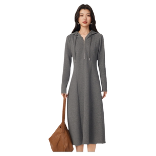 gcrues时尚休闲连帽连衣裙春秋新款女装高级感今年流行漂亮