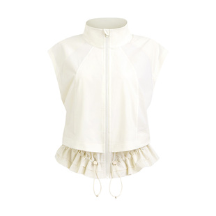 出行无袖假两件马甲运动背心夹克瑜伽上衣外套MAIAACTIVE 51JK16