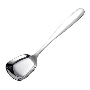 304不锈钢加厚家用调羹精致吃饭大号汤匙高颜值儿童甜品西瓜勺子