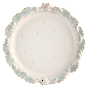 奇妙森林。立体浮雕陶瓷餐具套装复古高颜值家用甜品牛排盘沙拉碗