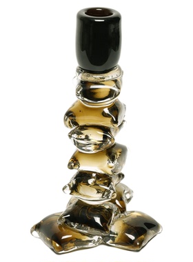 空合法式中古琉璃烛台高级感摆件