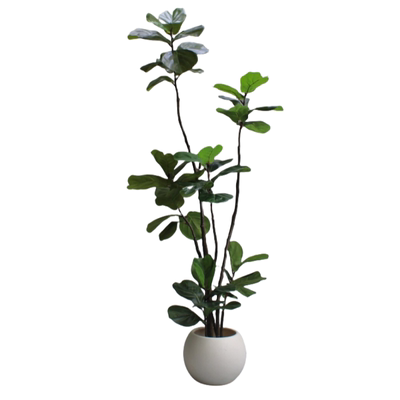 仿真绿植物橡皮琴叶榕假花树客厅