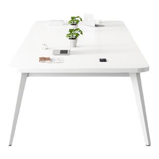 会议桌长桌长方形白色办公桌洽谈桌子会议室专用简易培训桌椅组合