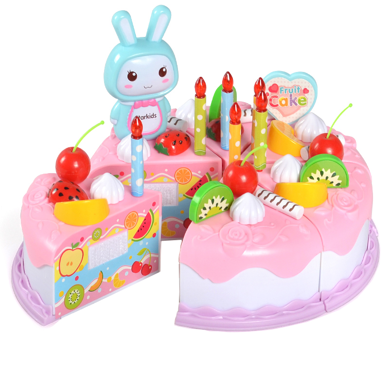 儿童过家家切蛋糕厨房仿真水果切切乐生日蛋糕玩具女蔬菜1模型3岁