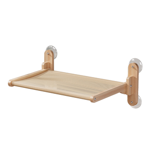 可折叠猫吊床猫窝四季通用实木窗户悬挂猫吊篮吸盘猫床晒太阳神器